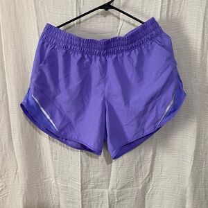 Athletic Works Purple Athletic Shorts Lightweight Elastic Waist